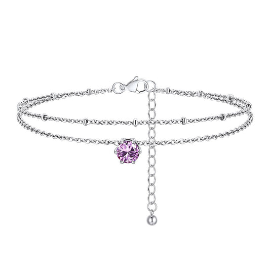 June Birthstone Anklet UA30331