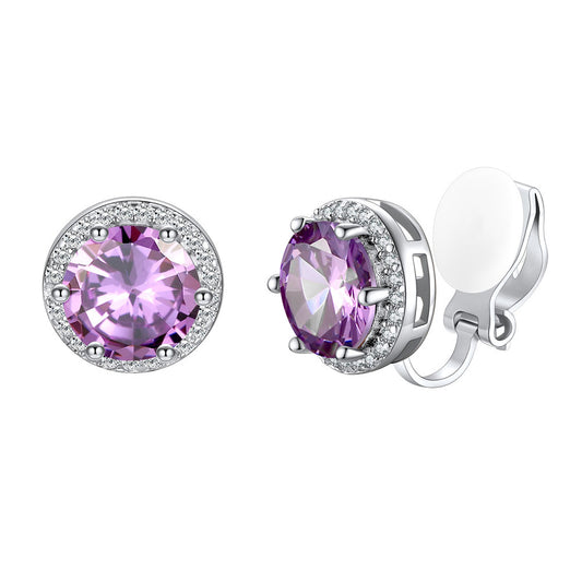June Birthstone Non-Pierced Clip-on Earrings