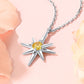 925 Sterling Silver North Star Birthstone Necklace For Women