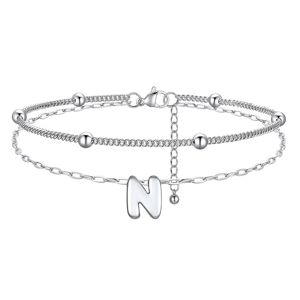 Layered Bubble Initial N Anklets 