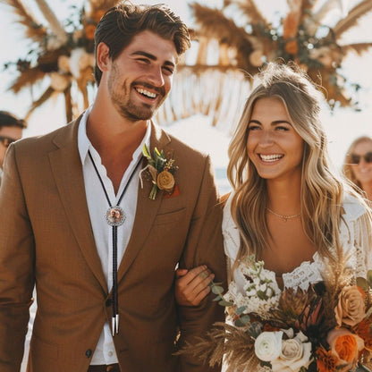 Leather Picture Bolo Ties for Men