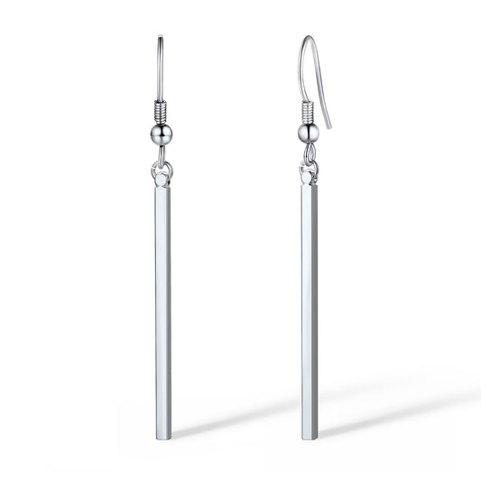 Long Vertical Bar Dangle Earrings for Women