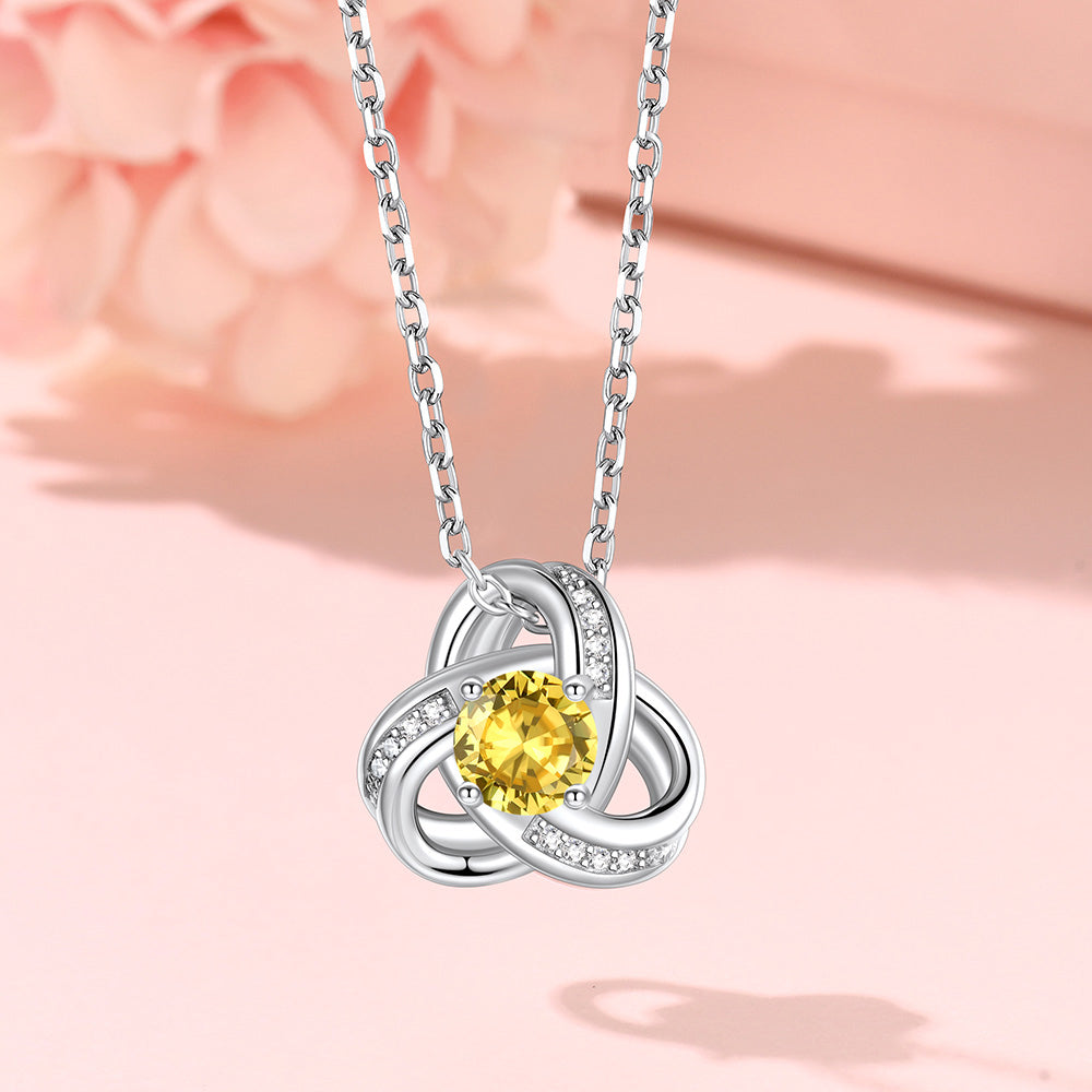 Love Knot Necklace in 925 Sterling Silver