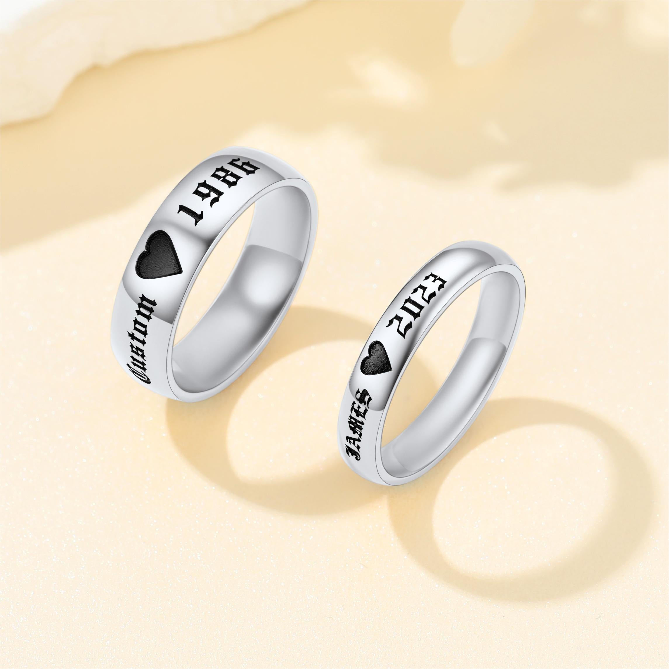 Personalized Men & Women Tungsten Wedding Band | Promise Ring for him –  Bellyssa Jewelry