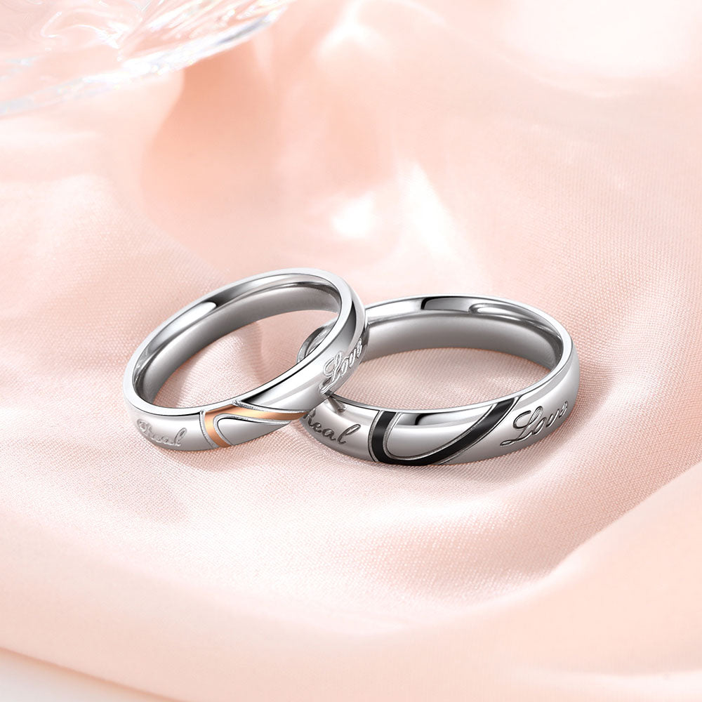 Matching Promise Rings for Couple