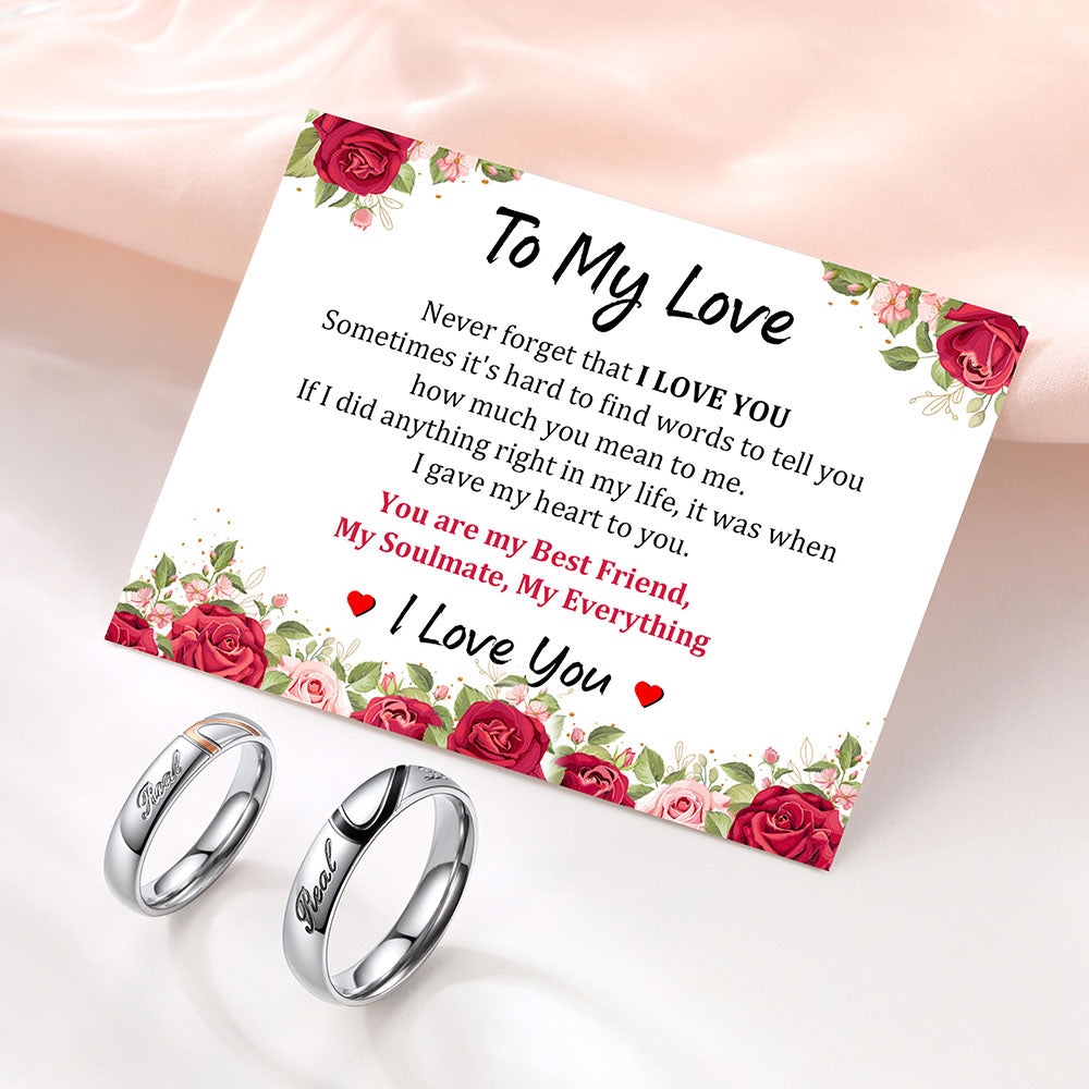 Matching Promise Rings for Couples