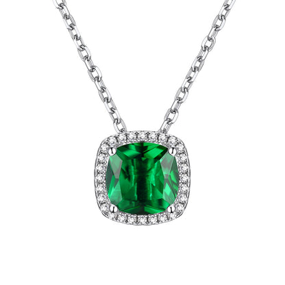 May Cushion Cut Necklace