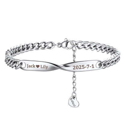 Mobius Matching Bracelets Stainless Steel
