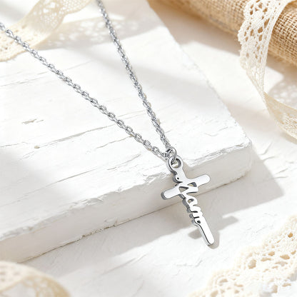 Mom Necklace Cross Necklace