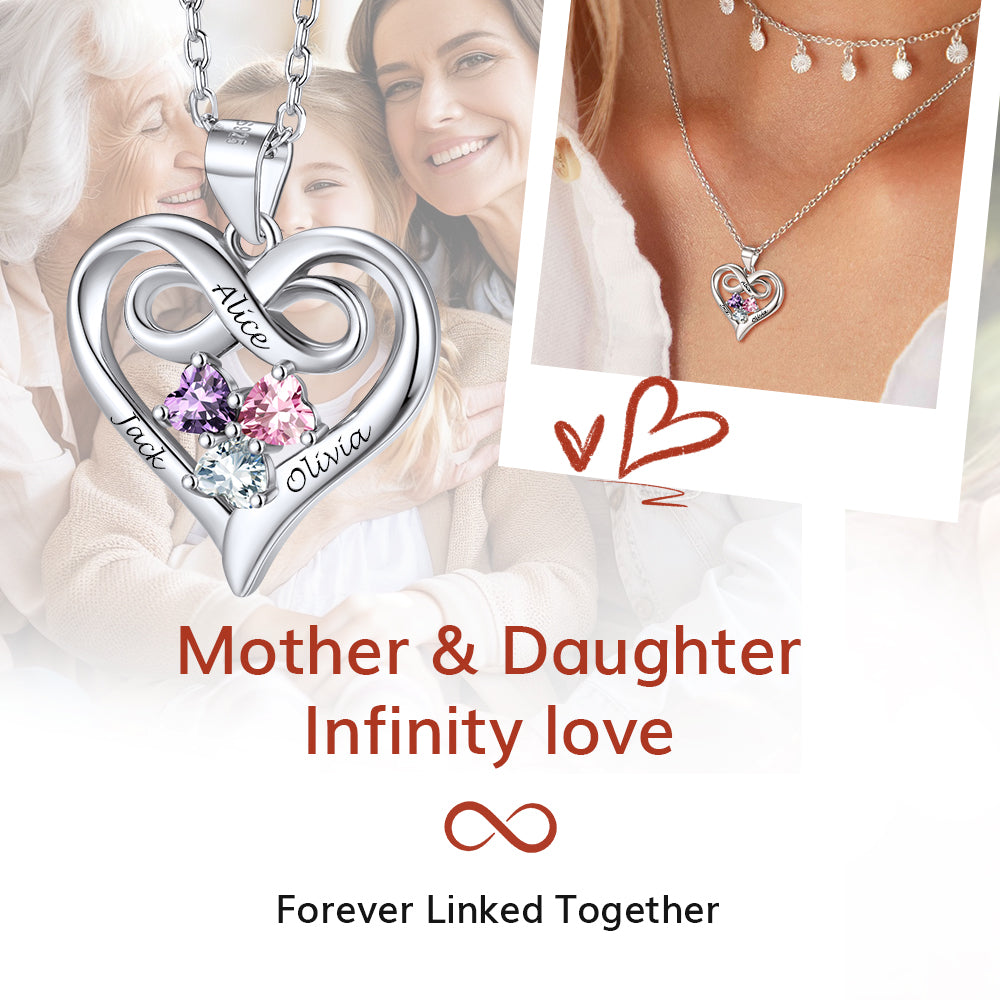 Mother and Daughter Necklace