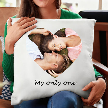 Multi Photos Throw Pillow with Picture and Text