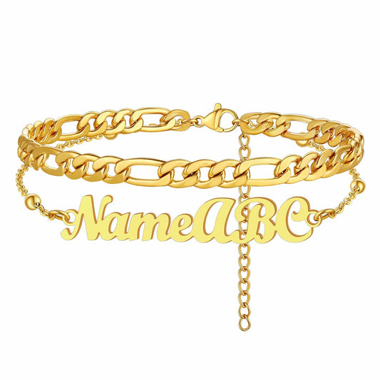 Name Anklet Gold