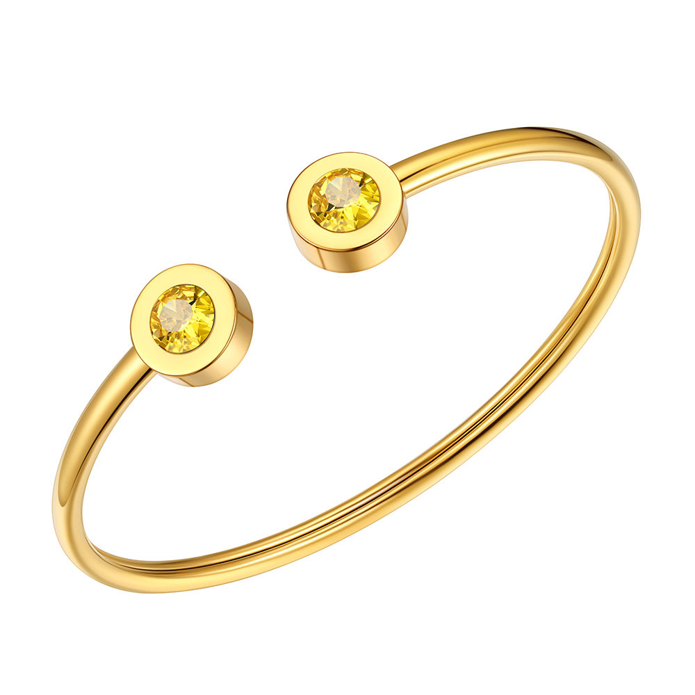 November Birthstone Bracelet Gold