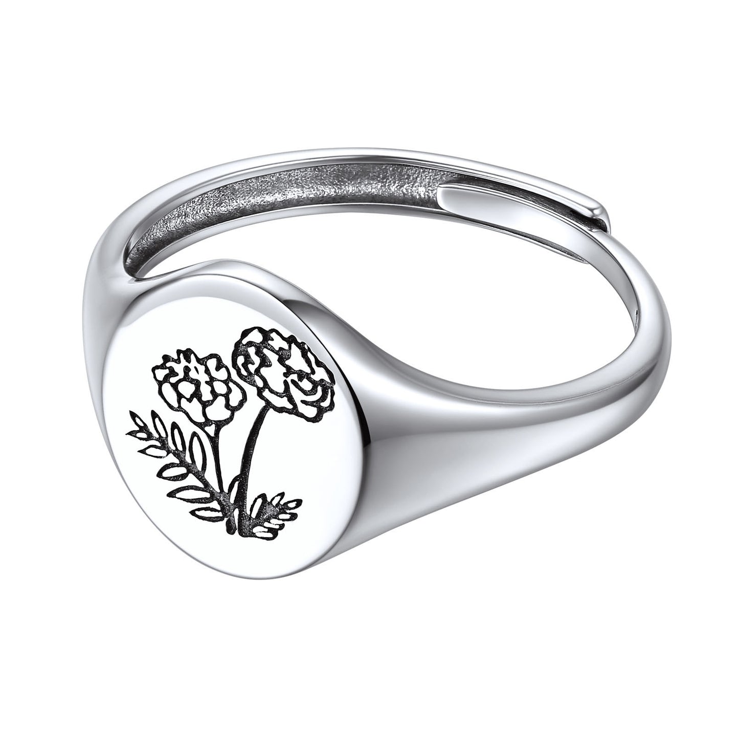 October Birth Flower Ring