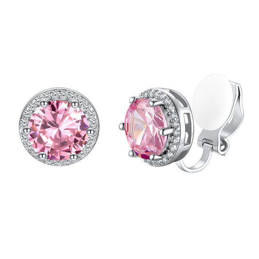 October Birthstone Non-Pierced Clip-on Earrings