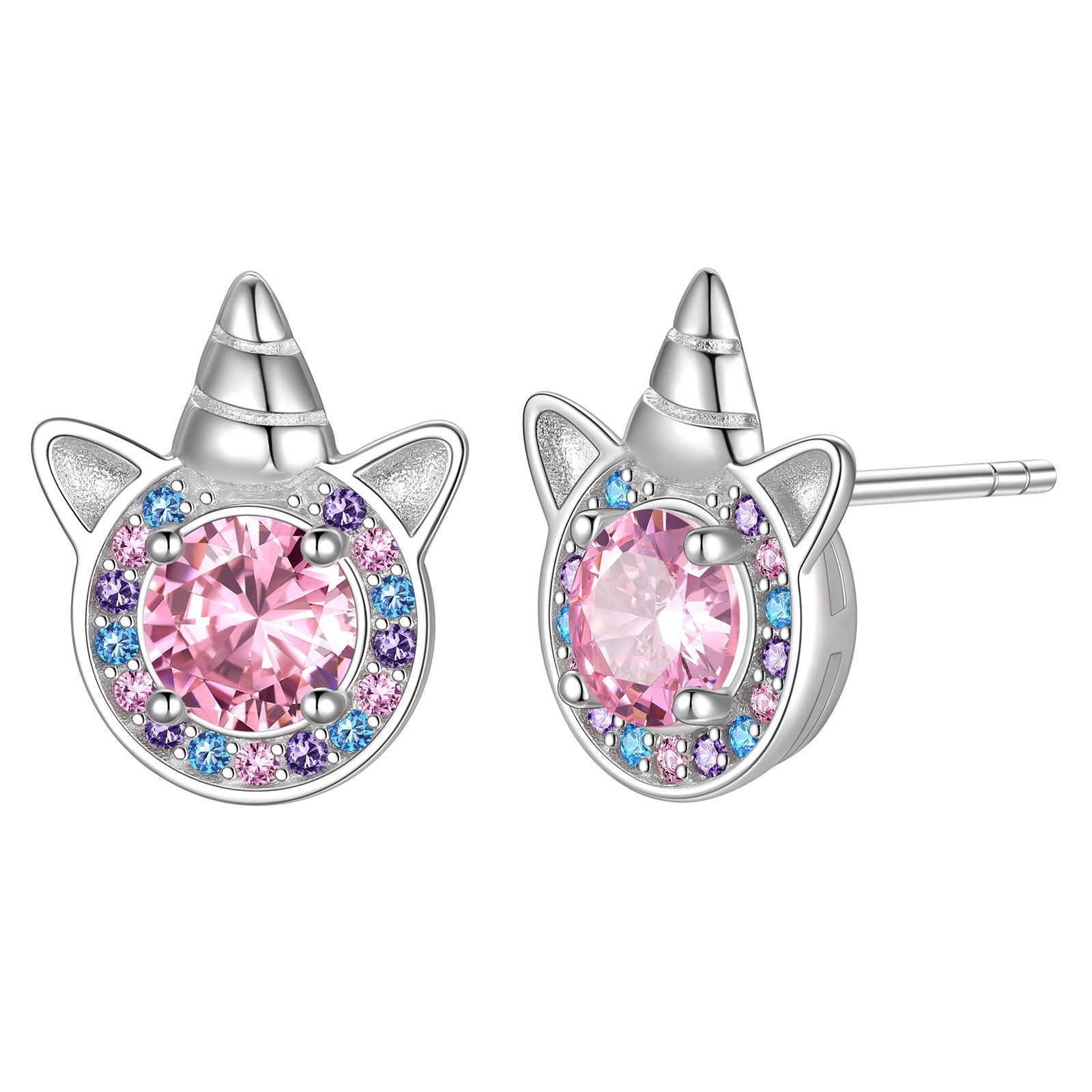 October Unicorn Stud Earrings