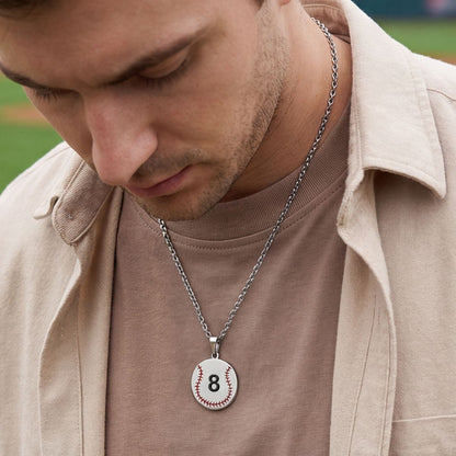⚡Flash Sale Custom Baseball Sport Necklaces Jersey Number Necklace