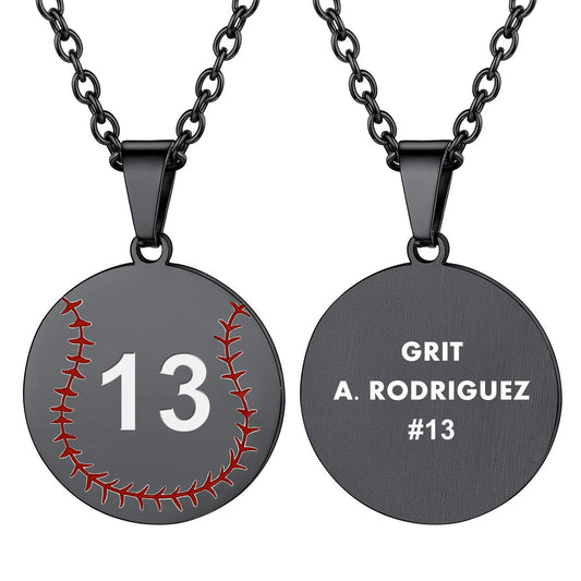 ⚡Flash Sale Custom Baseball Sport Necklaces Jersey Number Necklace