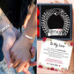 Personalized Engraving Heart Couple ID Bracelet for Men Women