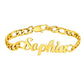Personalized Name Anklet Gold