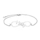 Personalized Name Anklet with Initials for Women