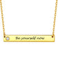 Personalized Bar Necklace With Birthstone