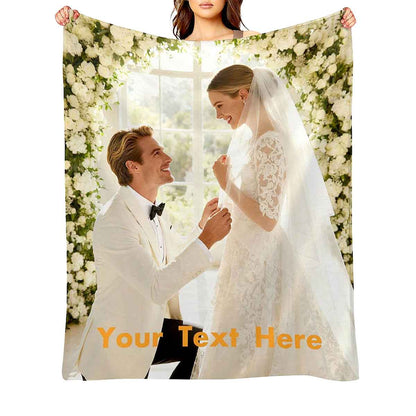 Personalized 1-5 Photos Blanket for Lover Family