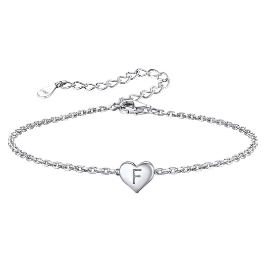 Personalized 1 Heart Inital Bracelet VH19199