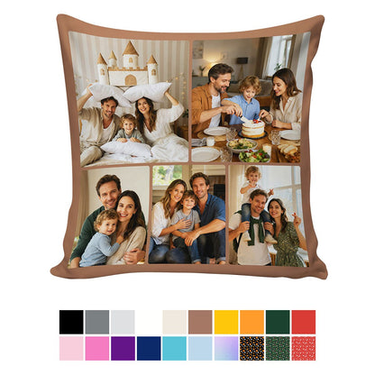 Personalized 5 Photos Throw Pillow