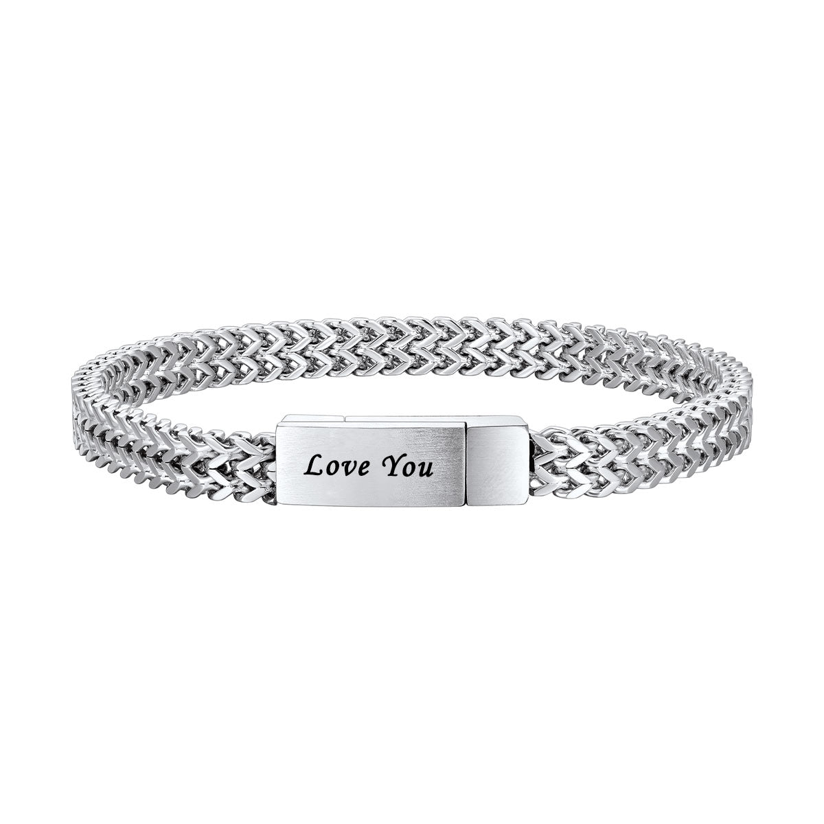 Personalized 6mm Franco Curb Chain Bracelet