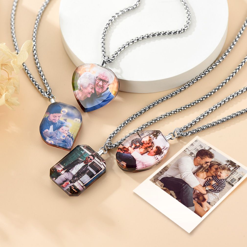 Personalized Double Sided Picture Necklace