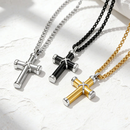 Personalized Engravable X Cross Urn Necklaces in different color