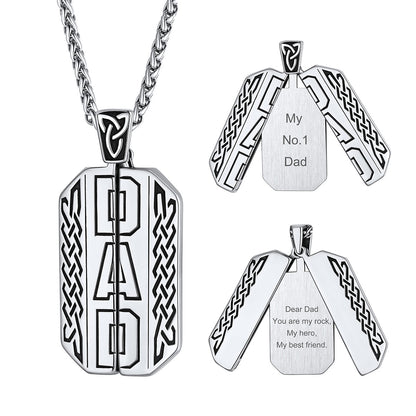 Personalized Engraving Dad Locket Necklaces