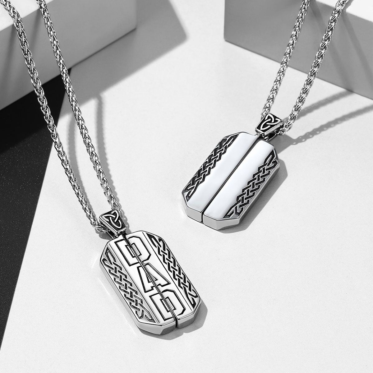 Personalized Engraving Locket Necklaces for Dad