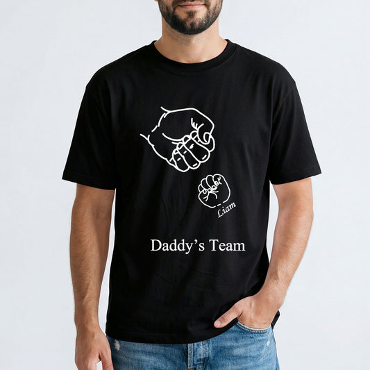 Personalized Game T Shirt with 1 Names Black
