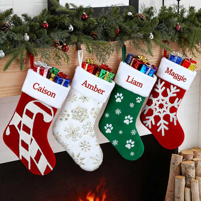 Personalized Name Christmas Stockings for Family Lover