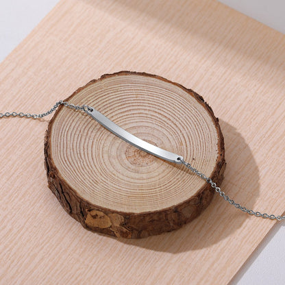 Personalized Name ID Bar Bracelet 