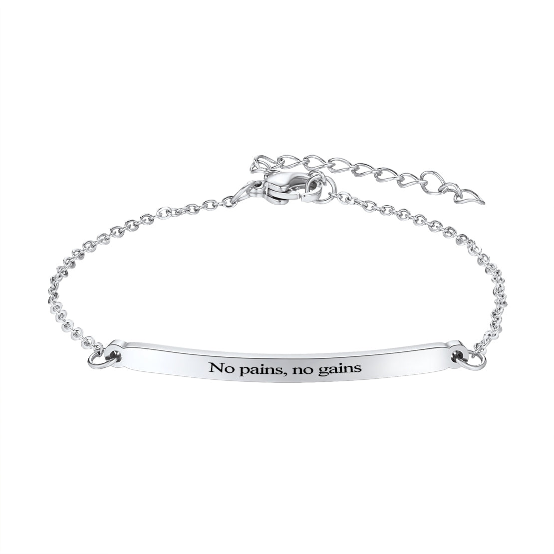 Personalized Name ID Bar Bracelet for Women