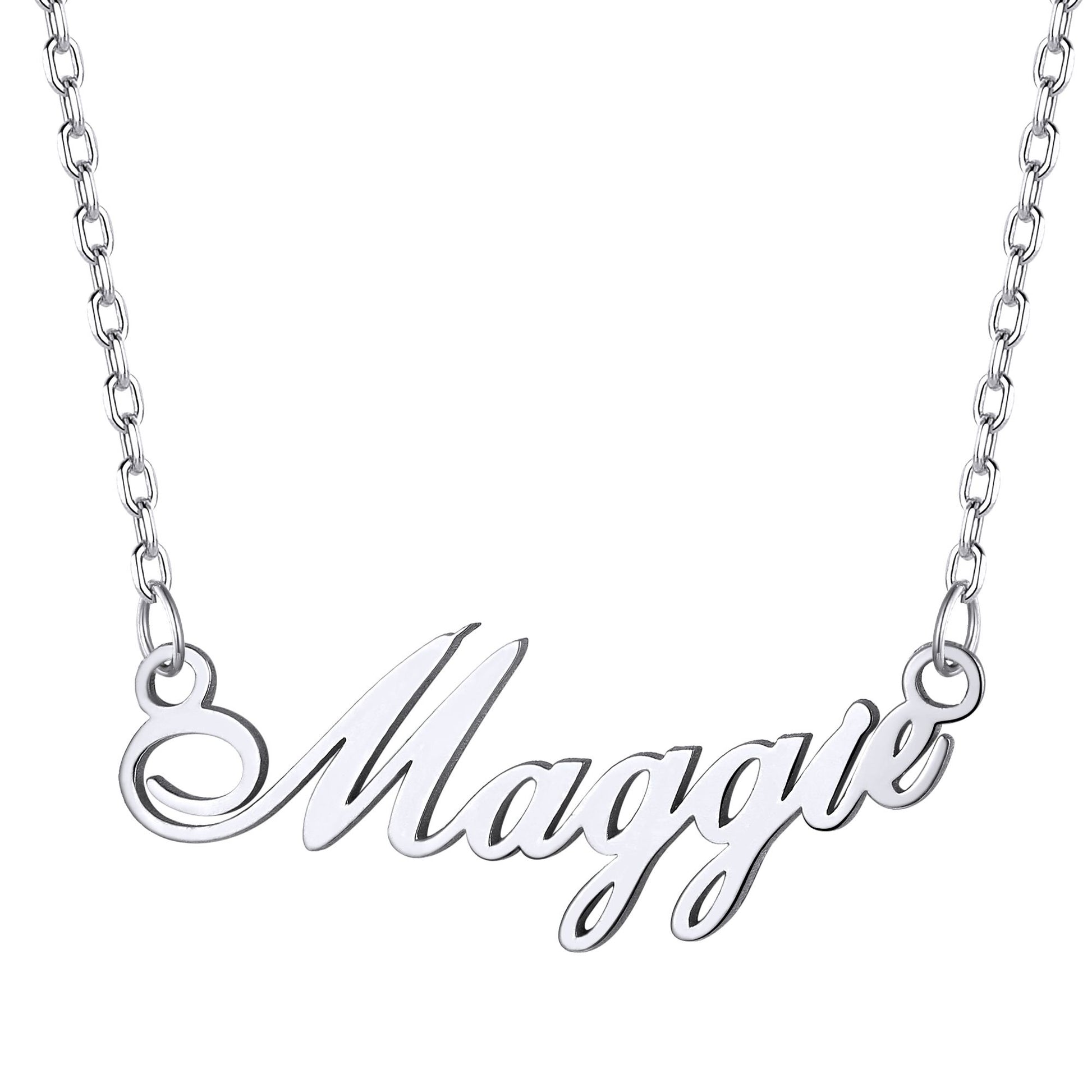 Personalized Name Necklace Stainless Steel