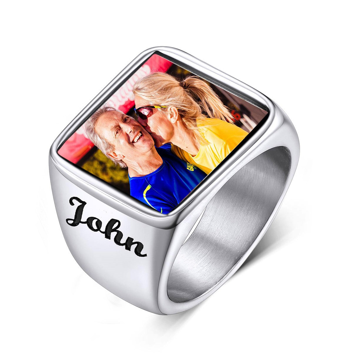 Custom Picture Ring with Names for Men – BIRTHSTONES JEWELRY INC