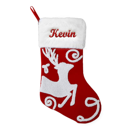 Personalized Name Reindeer Christmas Stockings