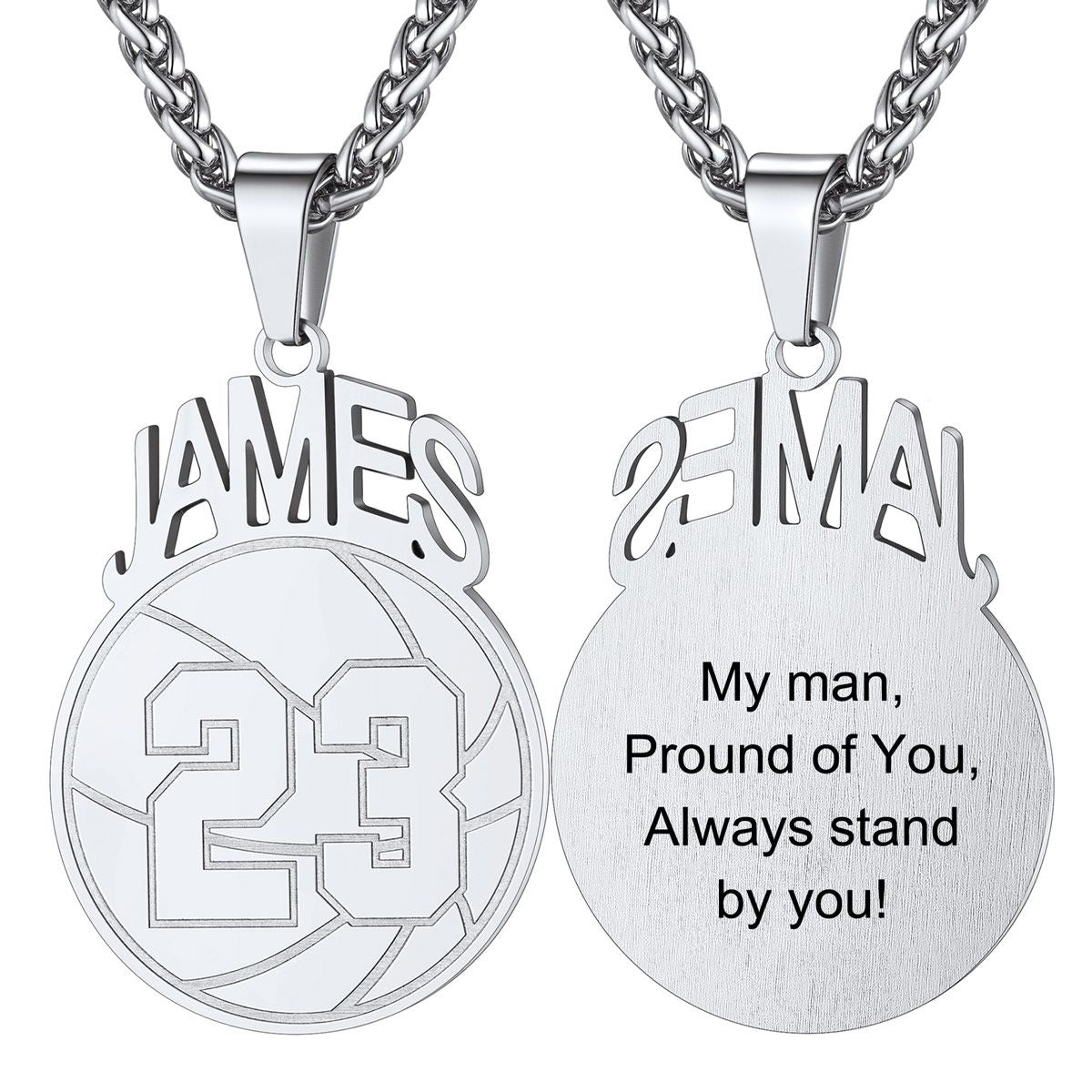 Personalized Name basketball Sport Necklaces