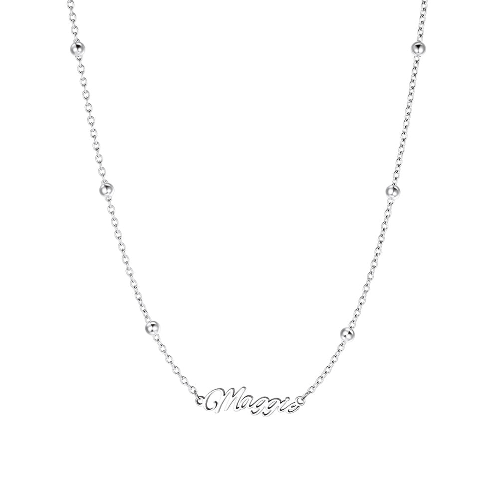 Personalized Nameplate Necklace Steel