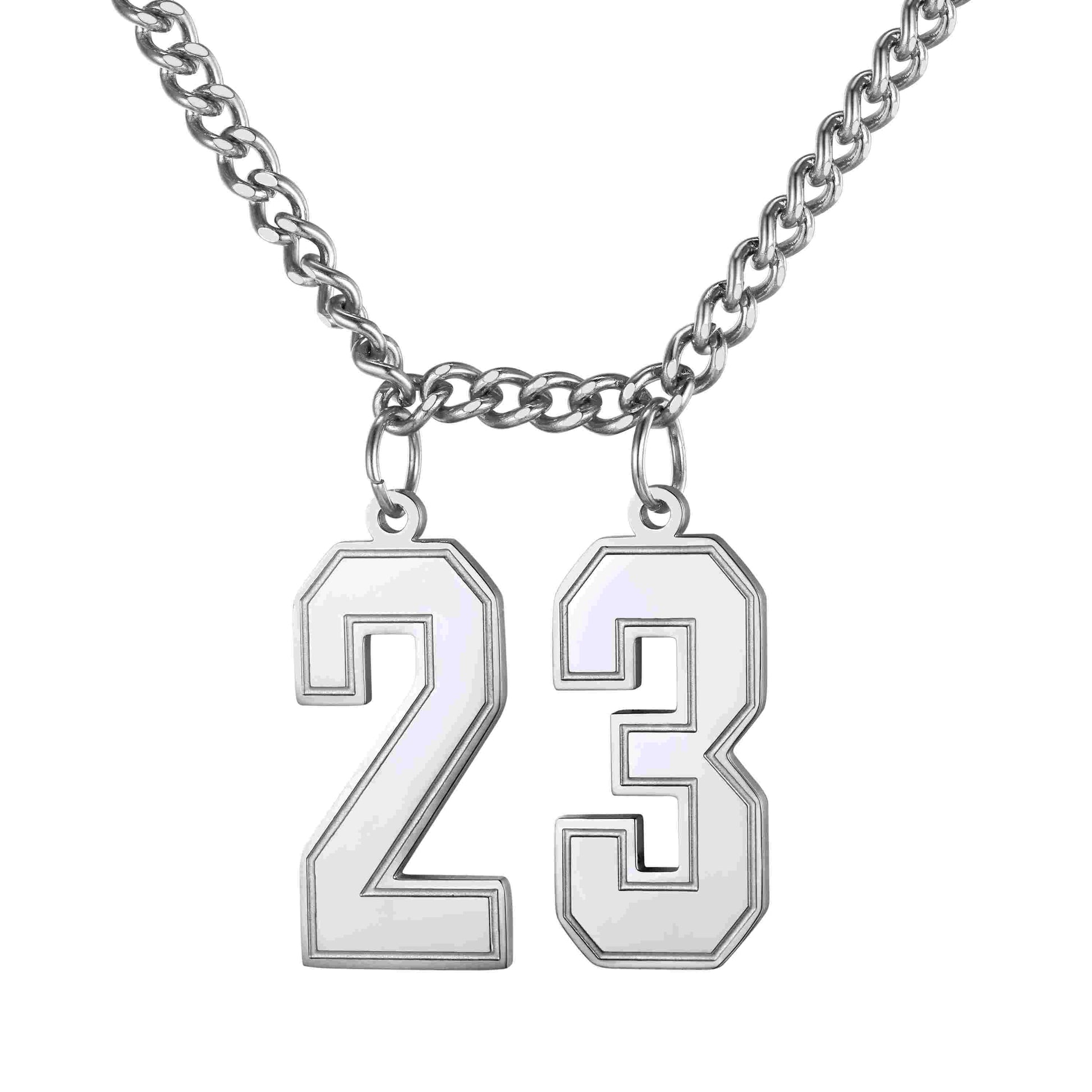 Personalized Number Necklace Jersey Number Necklace