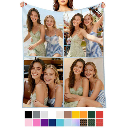 Personalized Photos Blanket Custom 4 Photos