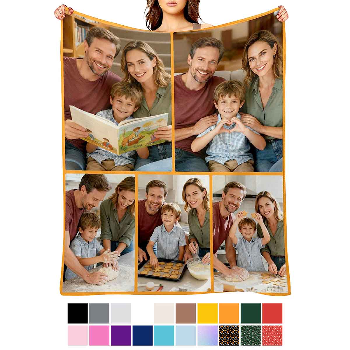 Personalized Photos Blanket Custom 5 Photos