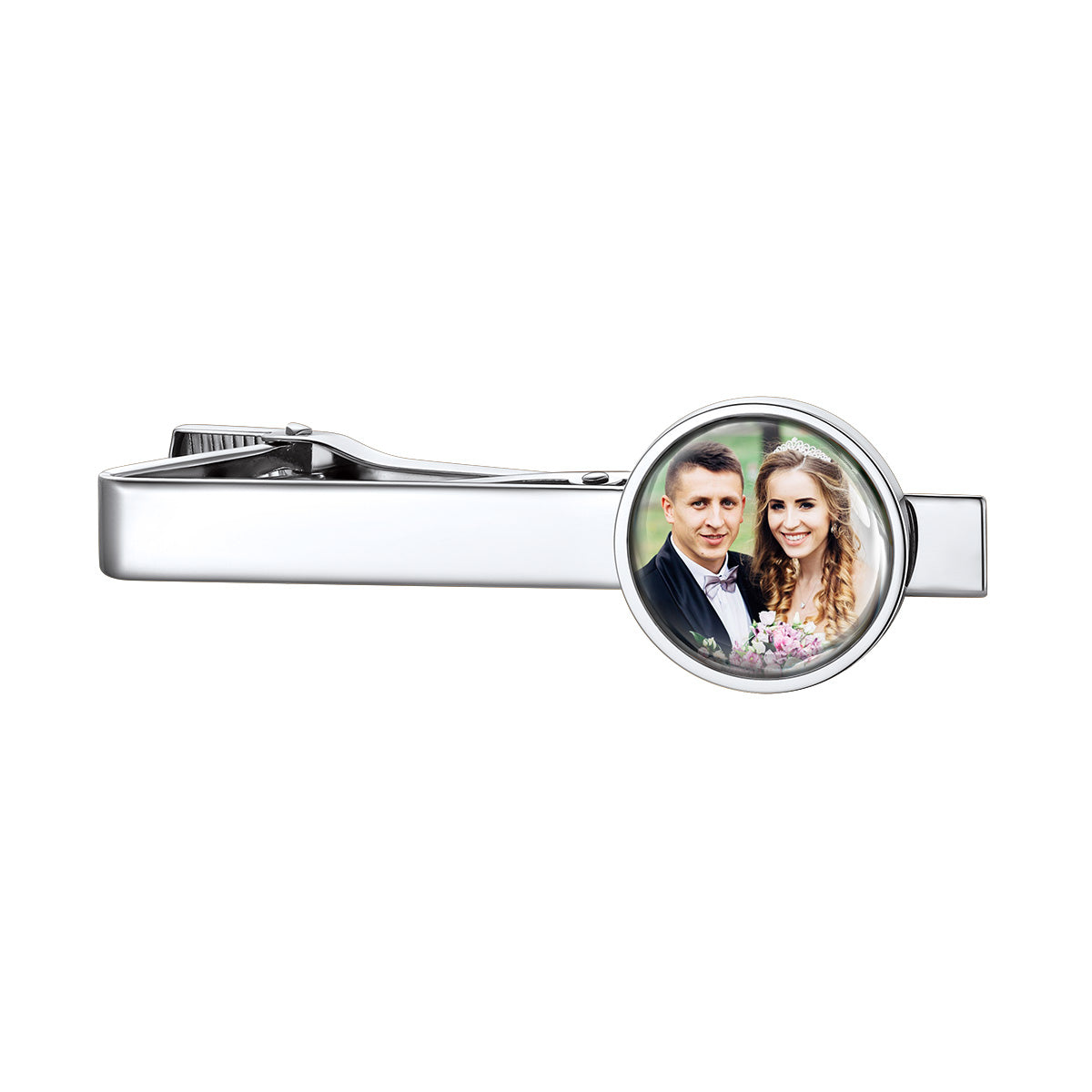 Personalized Picture Tie Clip for Wedding