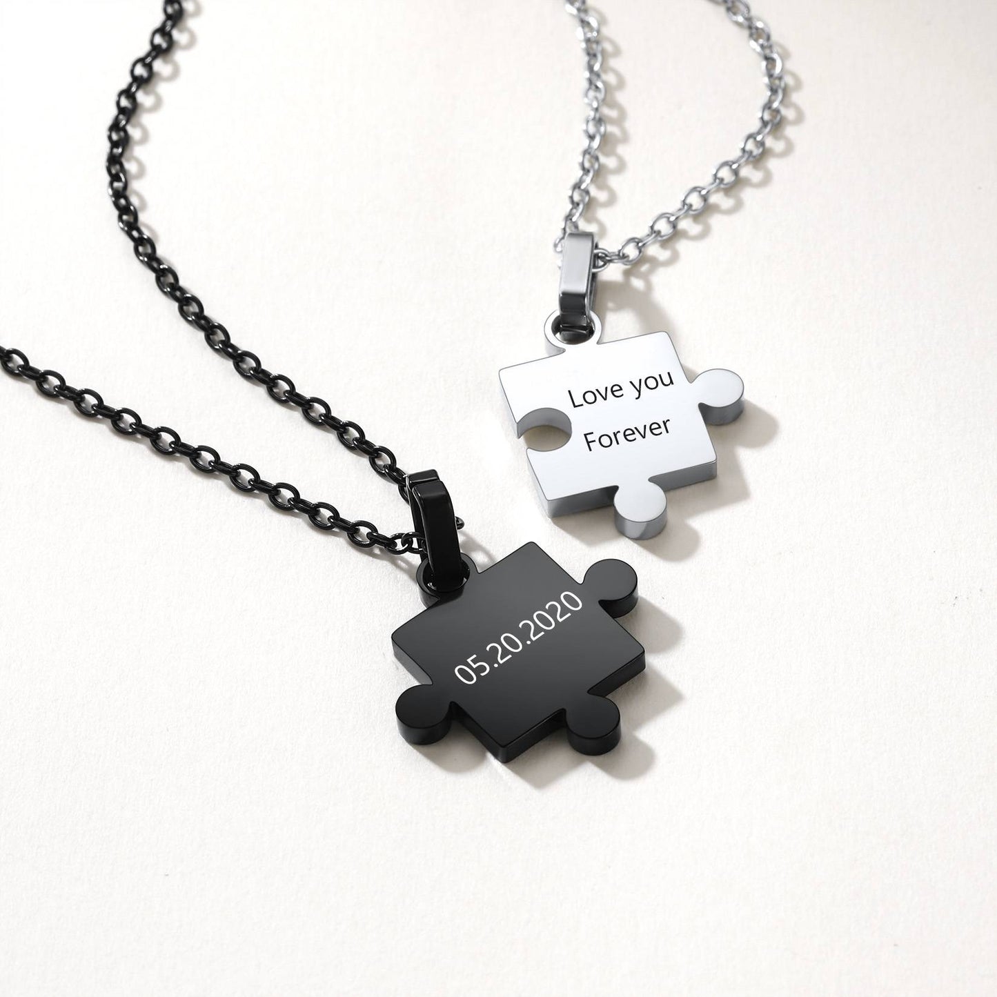 Personalized Puzzle Matching Necklaces for CoupleS