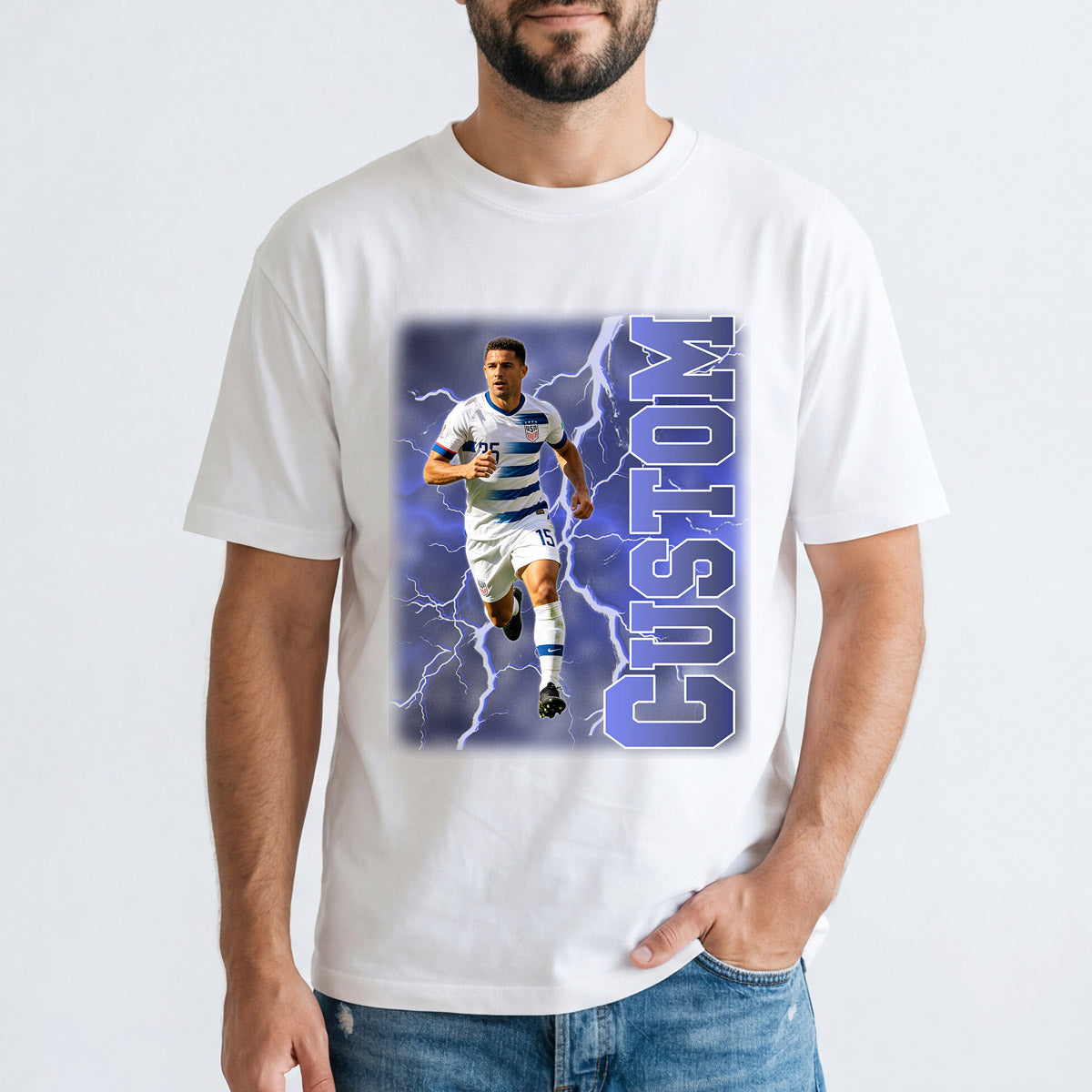 Personalized Soccer Cup T-Shirt 2026 Football Event on the white background