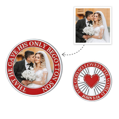 Photo Commemorative Coins Custom Wedding Coin